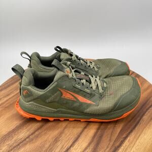 Altra Lone Peak 8 Shoes Mens Size 8.5 Green Trail Running Hiking Comfort Walking